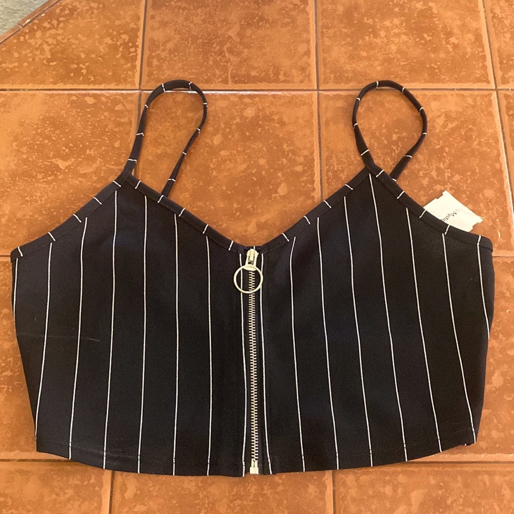 Black and White stripped 2 piece set- Size S (Small)